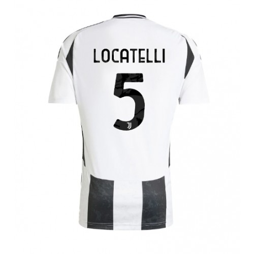 Moški Nogometni dresi Juventus Manuel Locatelli #5 Domači 2024-25 Kratek Rokav